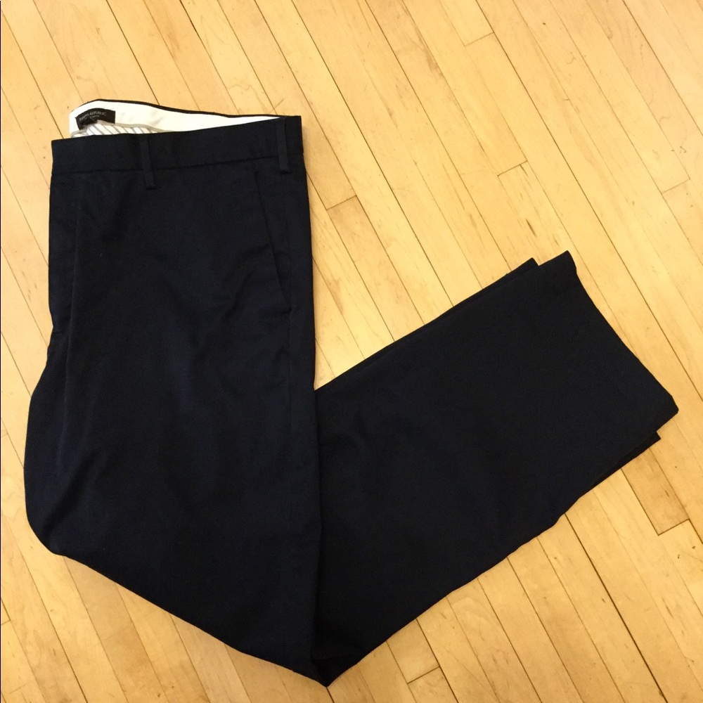 Banana Republic Mens Chino, Blue, Pants,40 X 32